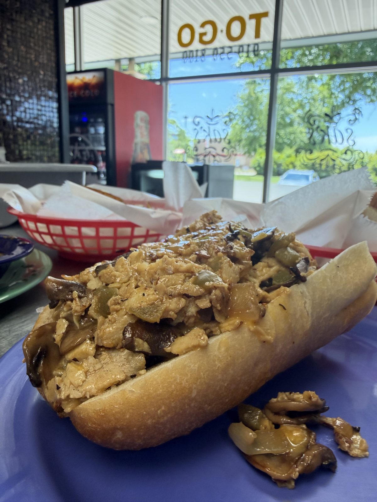 Breakfast bagel sandwiches at Sak's Deli